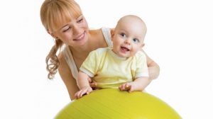 Infant on fitball